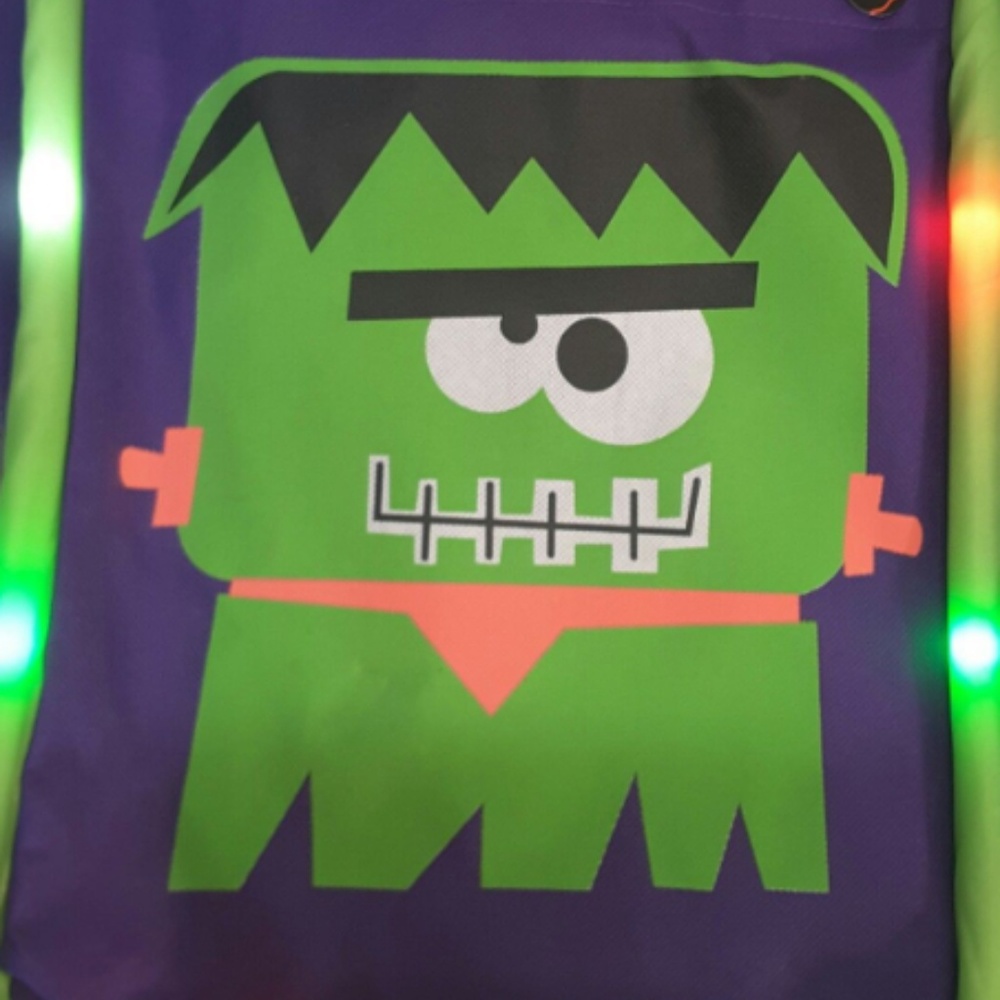Halloween Trick or Treat Bag kids with LED Lights